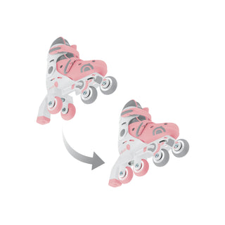 Globber 2 in 1 Learning Skates - Pastel Pink