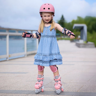 Globber Protective Junior Pads - Pastel Pink