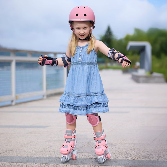 Globber Protective Junior Pads - Pastel Pink