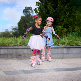 Globber 2 in 1 Learning Skates - Pastel Pink