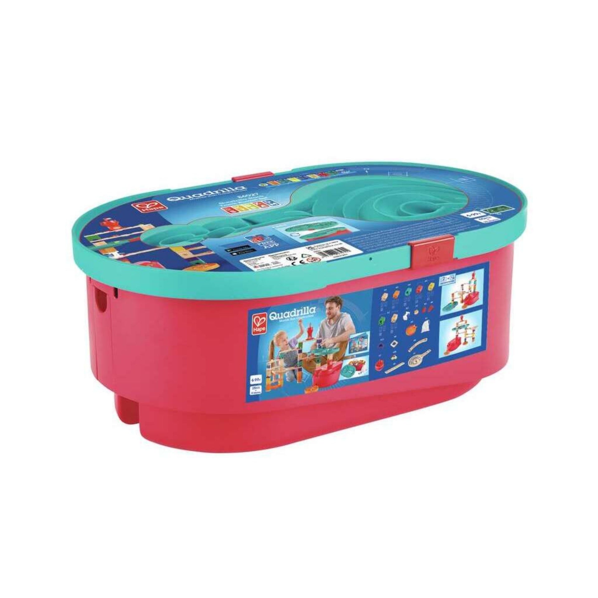 Hape Quadrilla Stack Track Bucket Set Marble Run