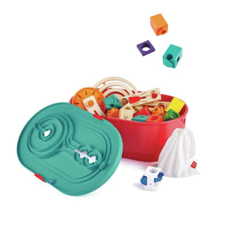 Hape Quadrilla Stack Track Bucket Set Marble Run