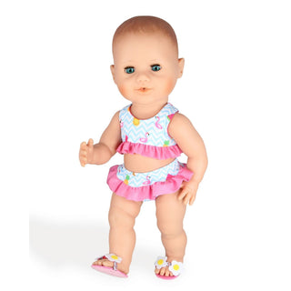 Heless Doll Bikini Set - Flamingo 35-45cm