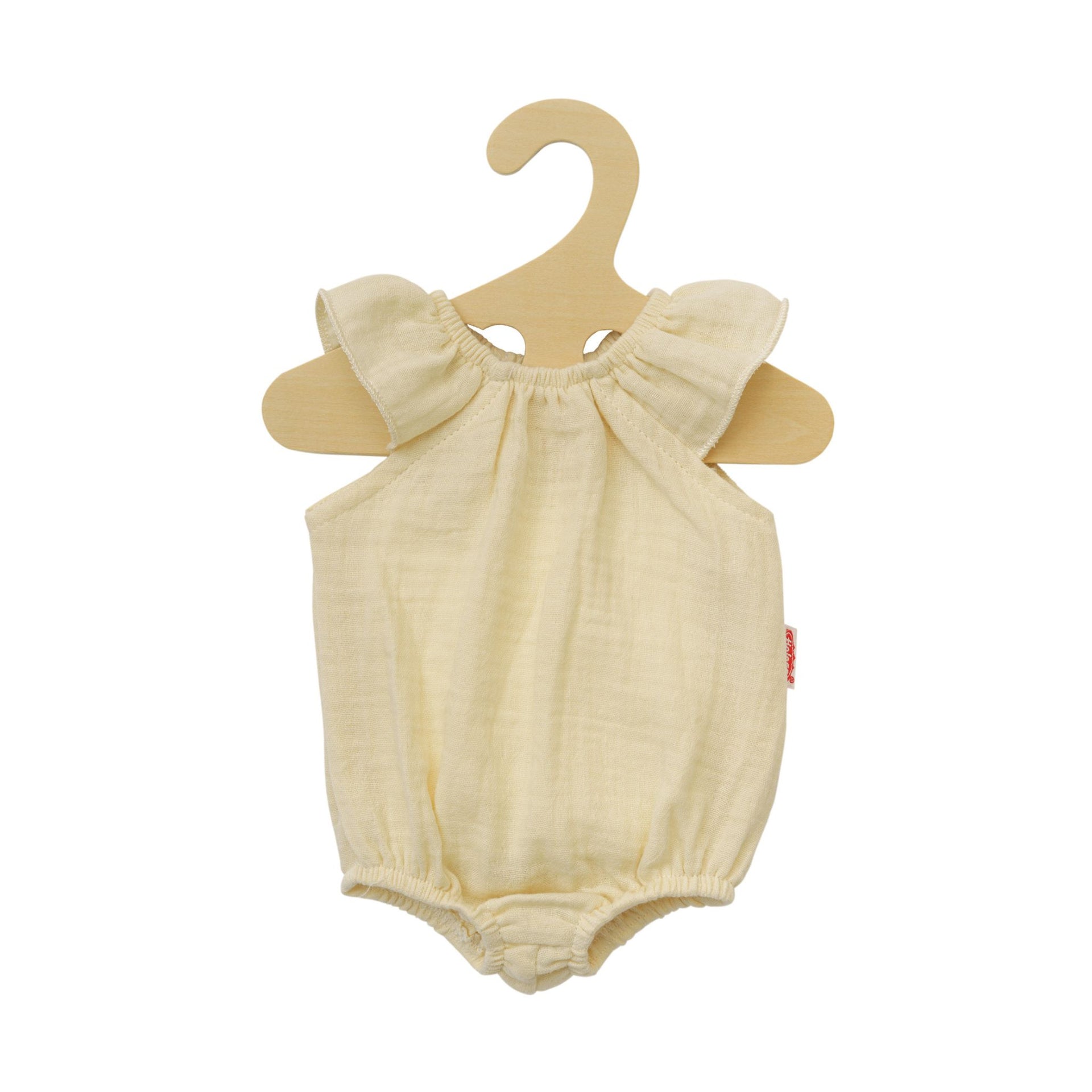 Heless Doll Romper with Ruffles - Ecru