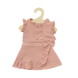 Heless Doll Ruffle Top and Skirt Set - Blush
