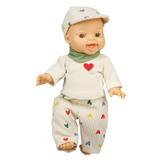 Heless Doll Corduroy Trouser Set - Heart Confetti