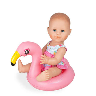 Heless Doll Swim Set with Swim Ring - Flamingo 35-45cm