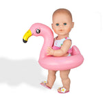 Heless Doll Swim Set with Swim Ring - Flamingo 35-45cm