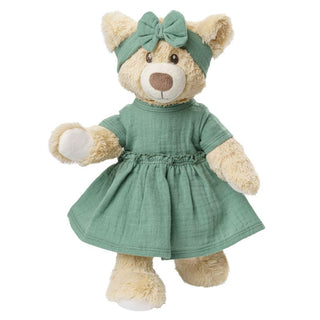 Heless Doll Dress and Headband Set - Sage Green