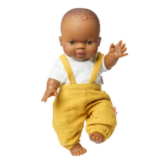 Heless Doll Dungaree Set - Honey Yellow