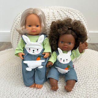 Heless Doll Bunny Dungarees Set