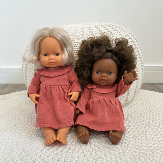 Heless Doll Knitted Dress - Peach