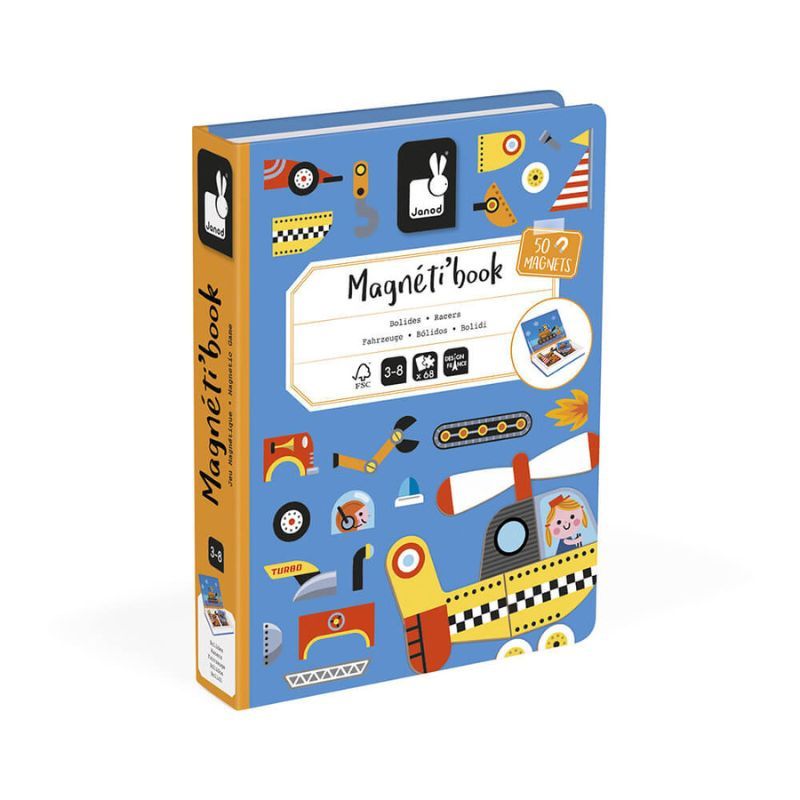 Janod Racers Magneti'Book