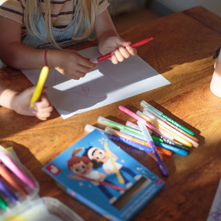 Janod Long Lasting Felt Tip Pens - Set of 12