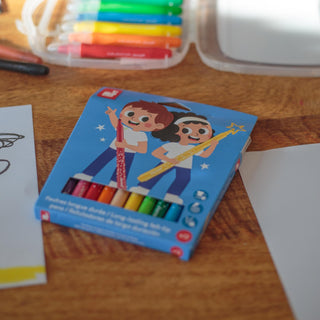 Janod Long Lasting Felt Tip Pens - Set of 12