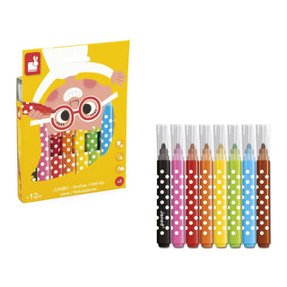 Janod Jumbo Felt Tip Pens - Set of 8