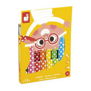 Janod Jumbo Felt Tip Pens - Set of 8