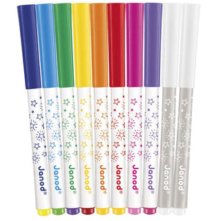 Janod Magic Felt Tip Pens - Set of 10