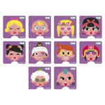 Janod Girl's Crazy Faces Magneti'Book
