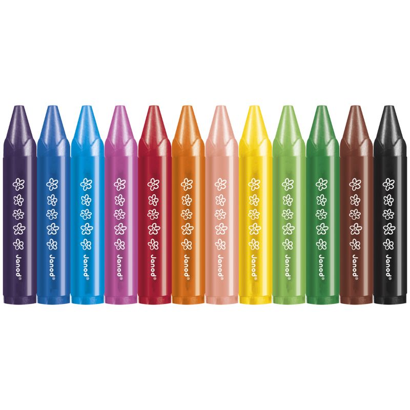 Janod Wax Crayons - Set of 12
