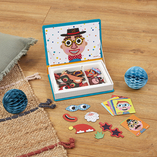 Janod Boy's Crazy Faces Magneti'Book