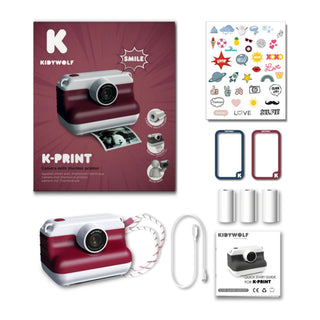 Kidywolf K-Print Camera - Red