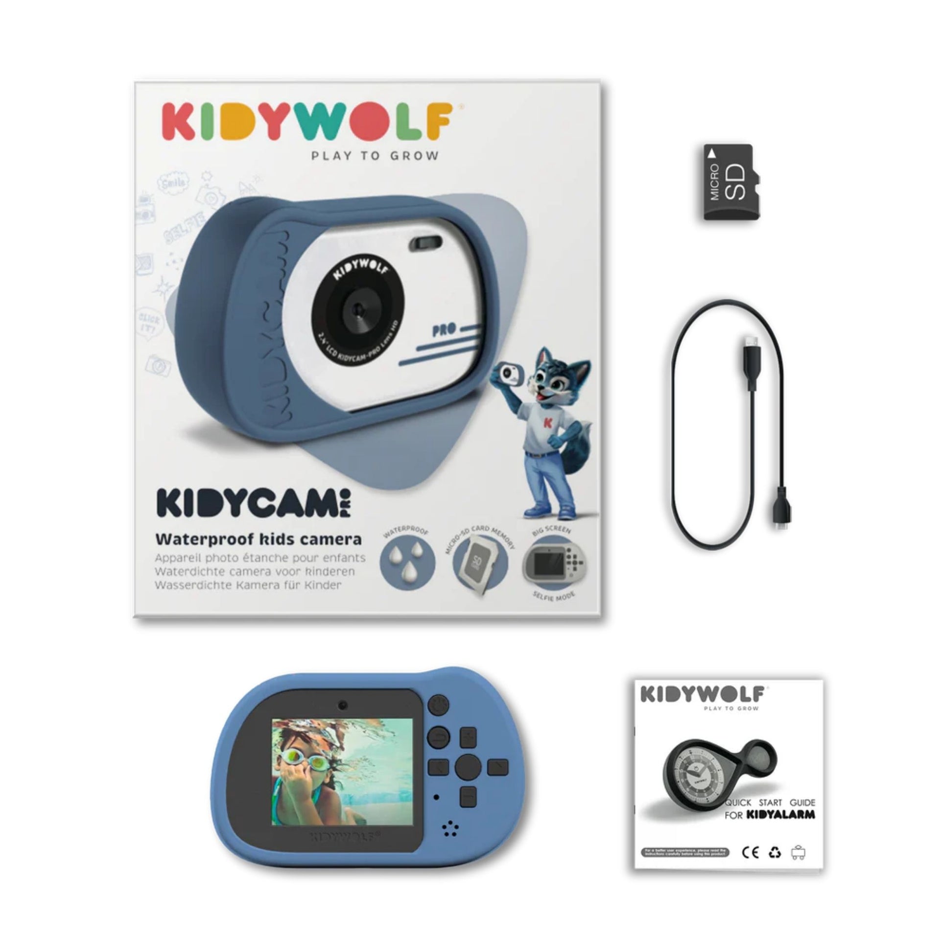 Kidywolf Kidycam Waterproof Camera - Blue