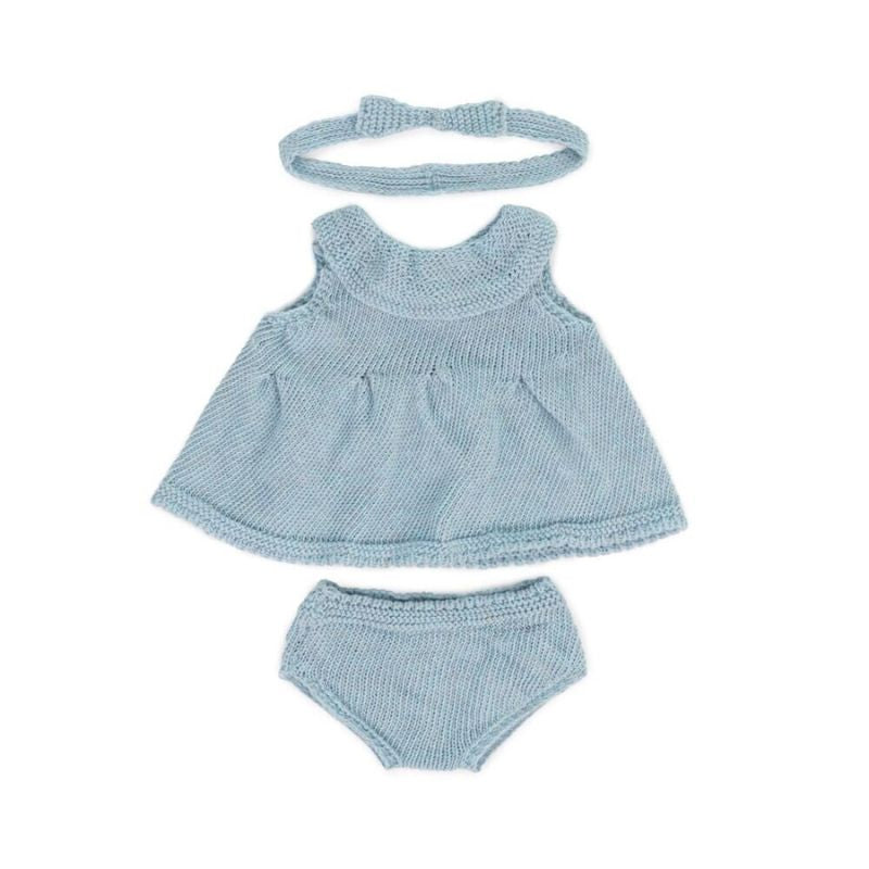 Doll Knitted Dress & Headband 38cm