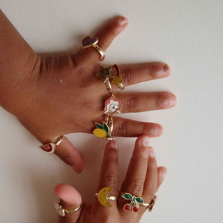 Konges Sløjd 12 Pack Ring Set - White Gift Box