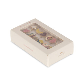 Konges Sløjd 12 Pack Ring Set - White Gift Box