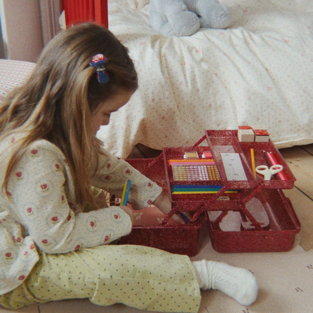 Konges Sløjd Creative Art Caddy - Glitter Rose