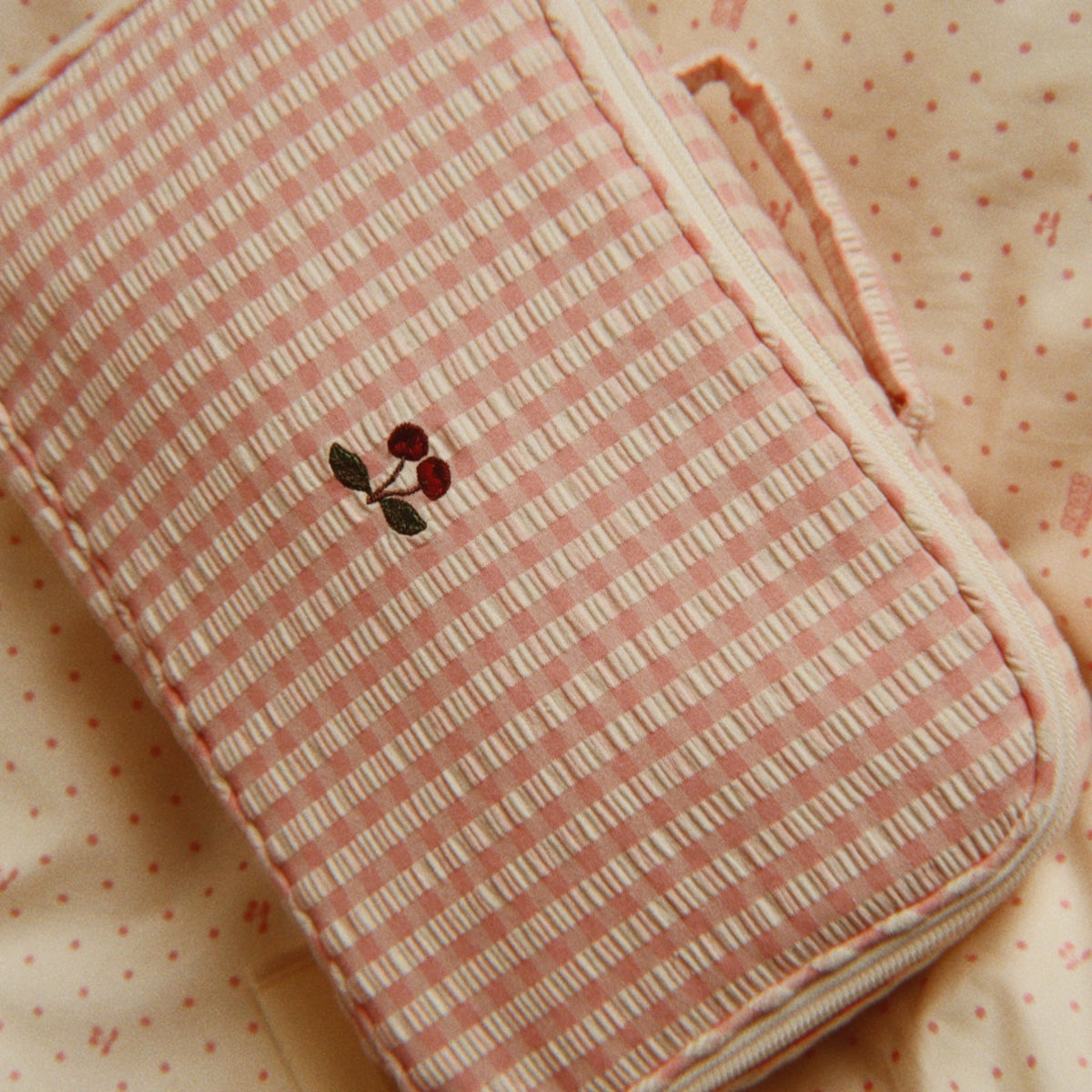 Konges Sløjd Baby Doll Nursery Suitcase - Pink Check