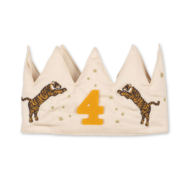 Konges Sløjd Glitter Birthday Crown - Tiger