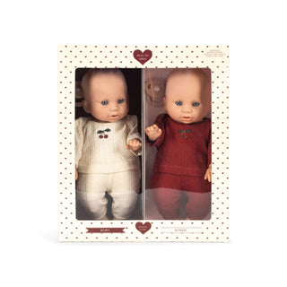 Konges Sløjd Bobo and Bobbie Baby Doll Twins