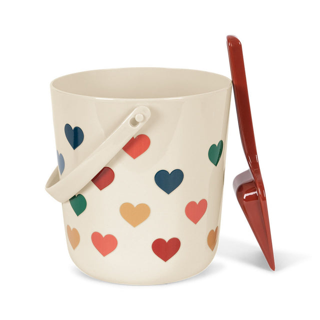 Konges Sløjd Beach Bucket and Spade - Colourful Hearts
