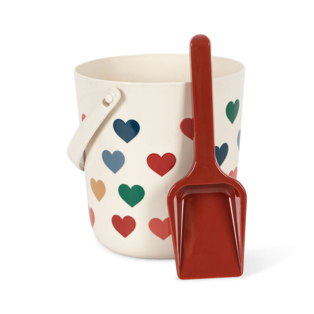 Konges Sløjd Beach Bucket and Spade - Colourful Hearts