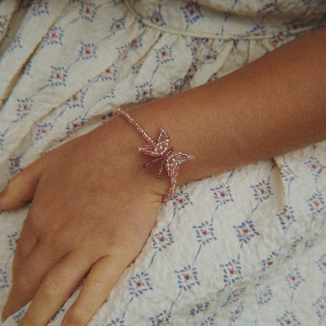 Konges Sløjd Butterfly Necklace and Bracelet Set