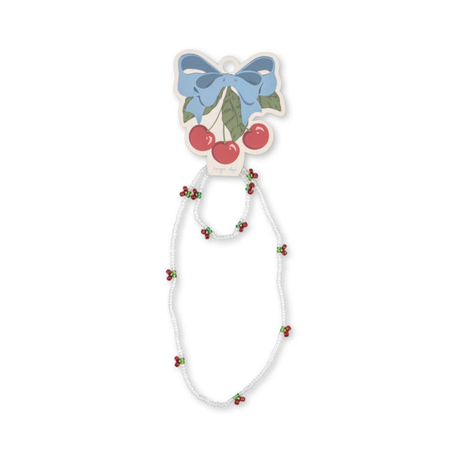 Konges Sløjd Pearly Cherry Necklace and Bracelet Set