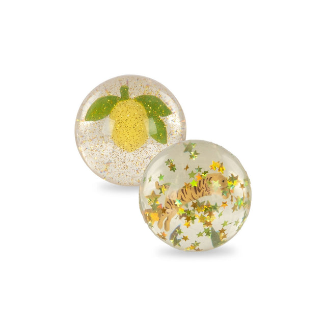 Konges Sløjd Bouncing Ball Set - Lemon / Tiger