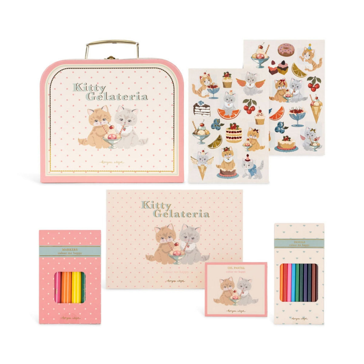 Konges Sløjd Little Artist Set - Kitty Friends