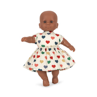 Konges Sløjd Mini Doll Colourful Hearts - 21cm