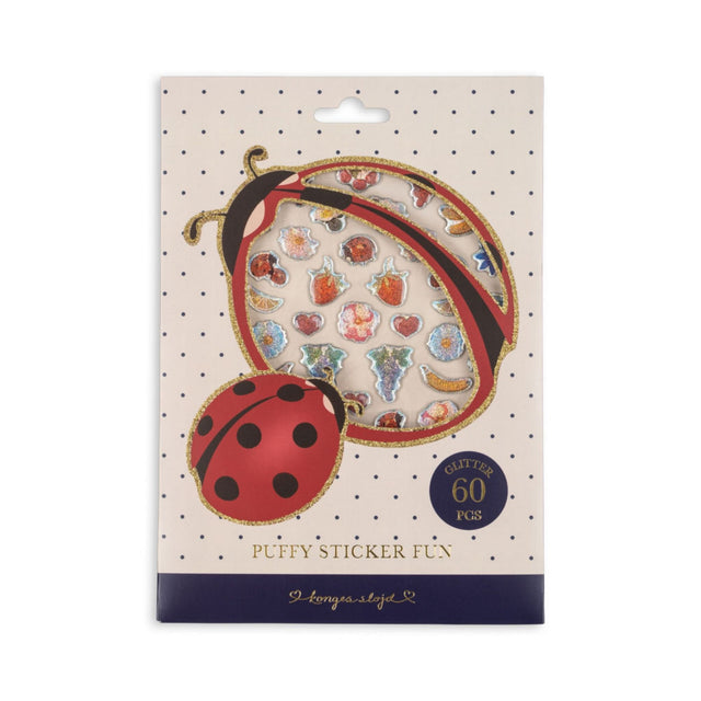 Konges Sløjd Puffy Stickers - Ladybug