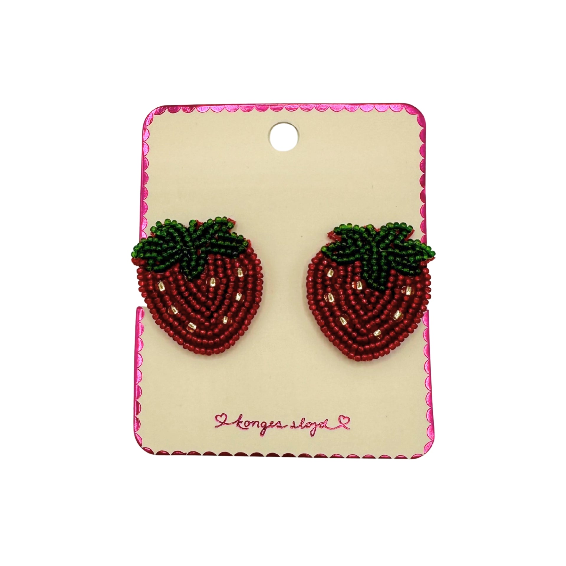 Konges Sløjd Strawberry Beaded Hair Clips