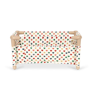 Konges Sløjd Doll Travel Bed - Colourful Hearts