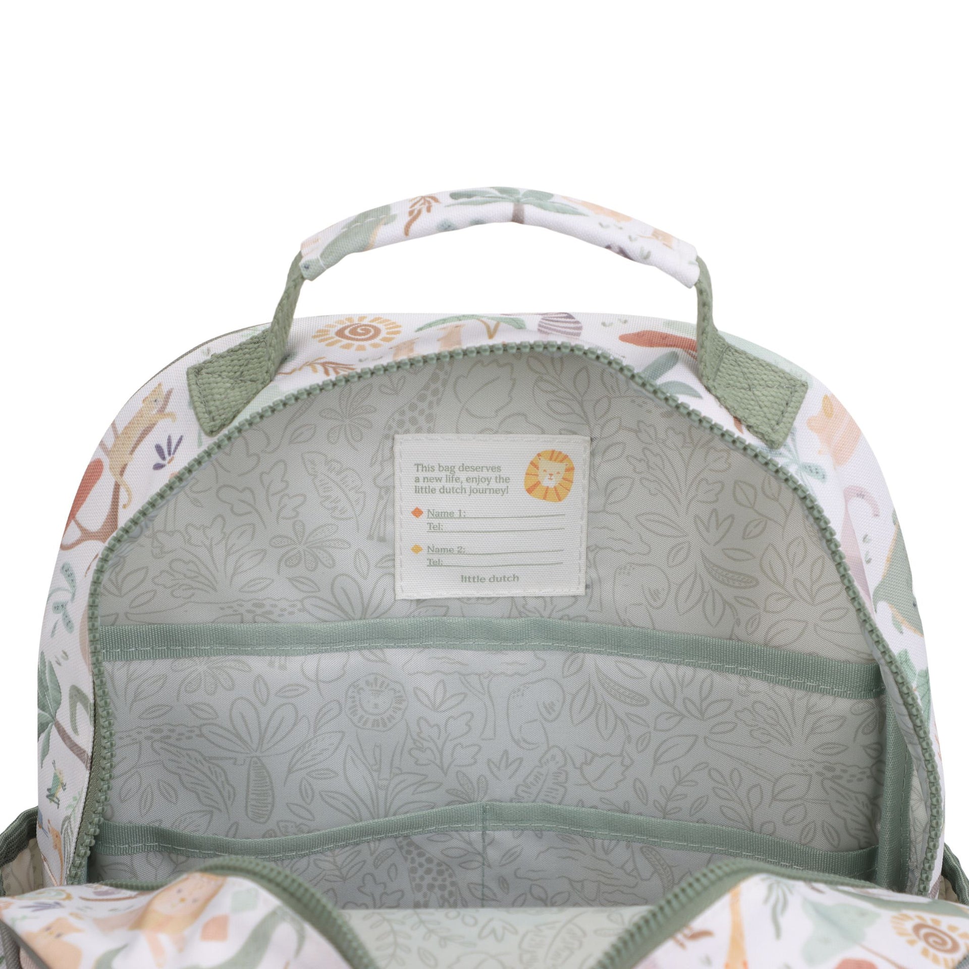 Little Dutch Large Backpack - Safari Friends