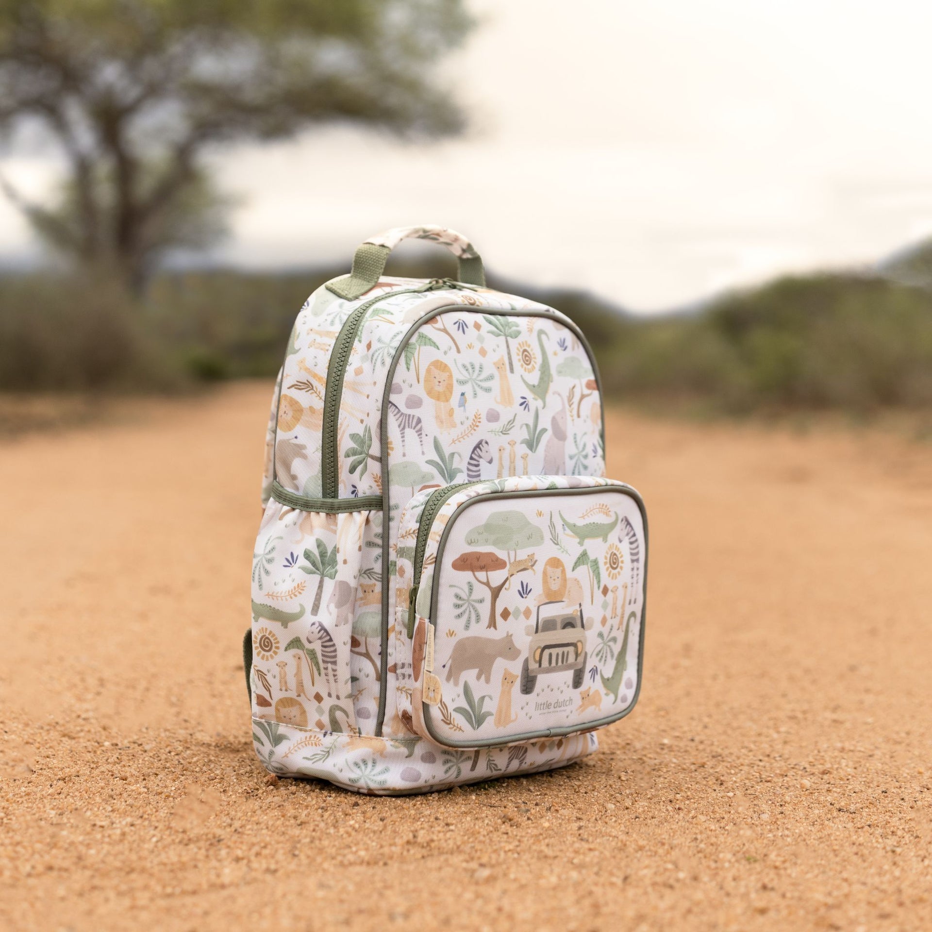 Little Dutch Large Backpack - Safari Friends