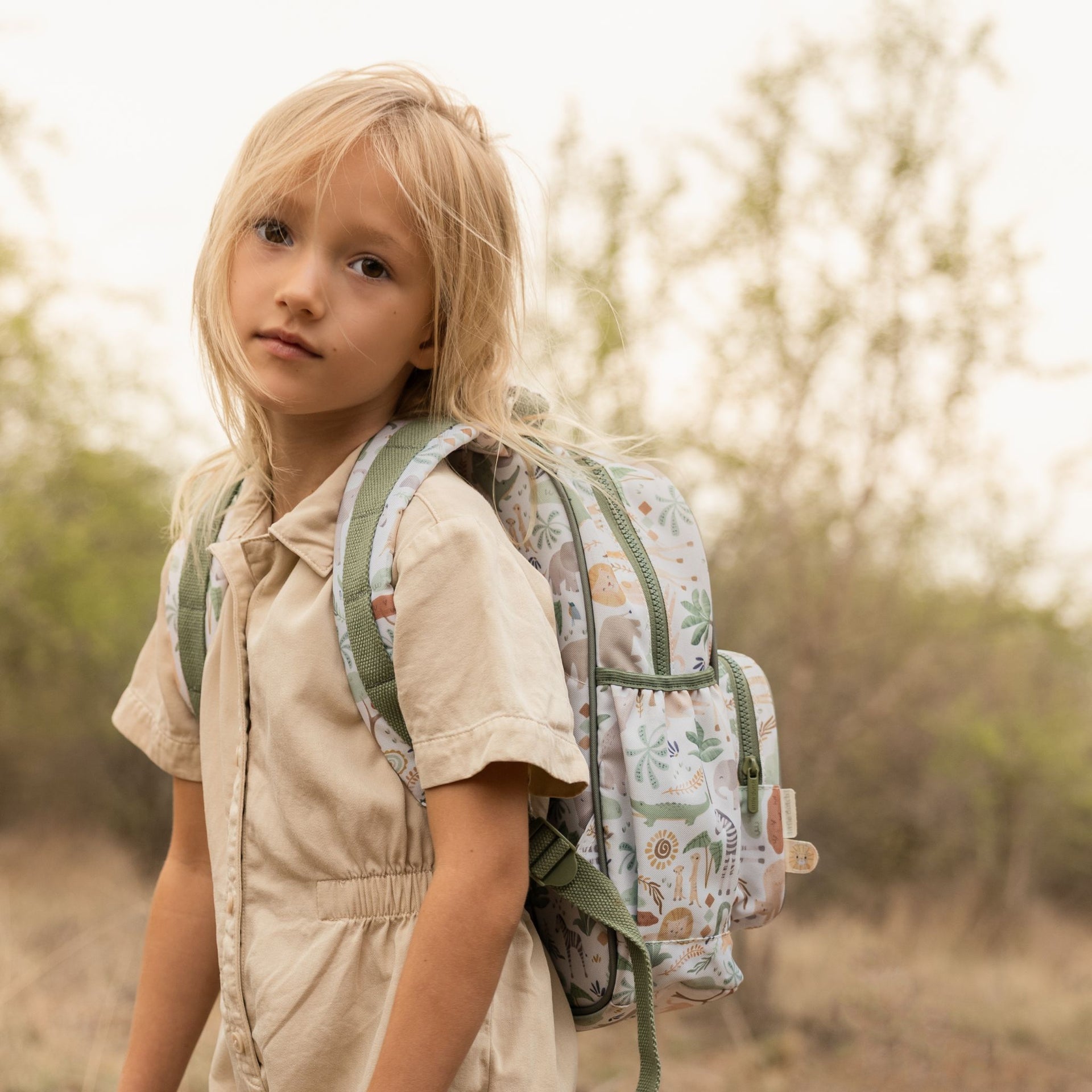 Little Dutch Large Backpack - Safari Friends
