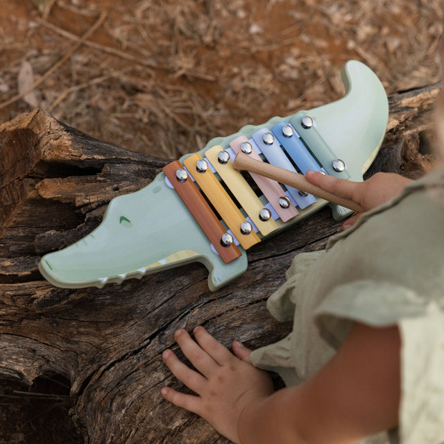 Little Dutch Crocodile Xylophone - Safari Friends