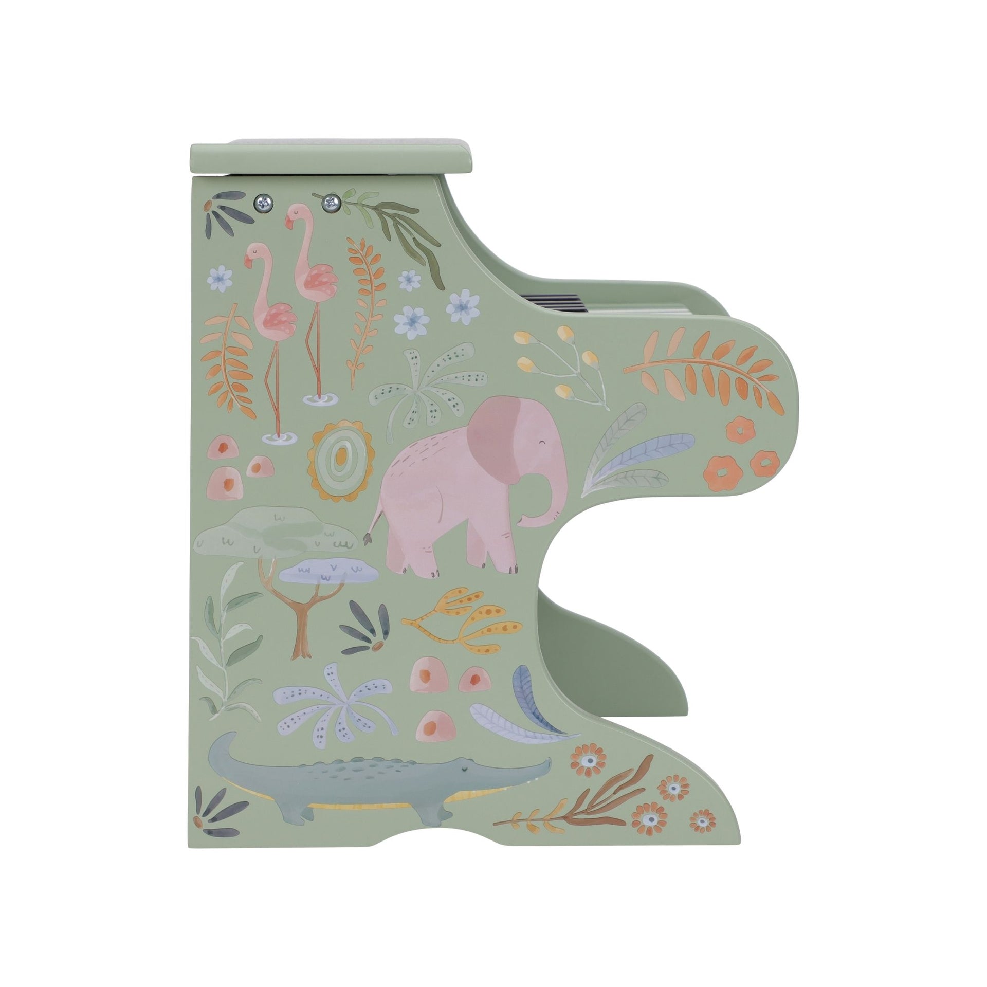 Little Dutch Wooden Piano Green - Safari Friends