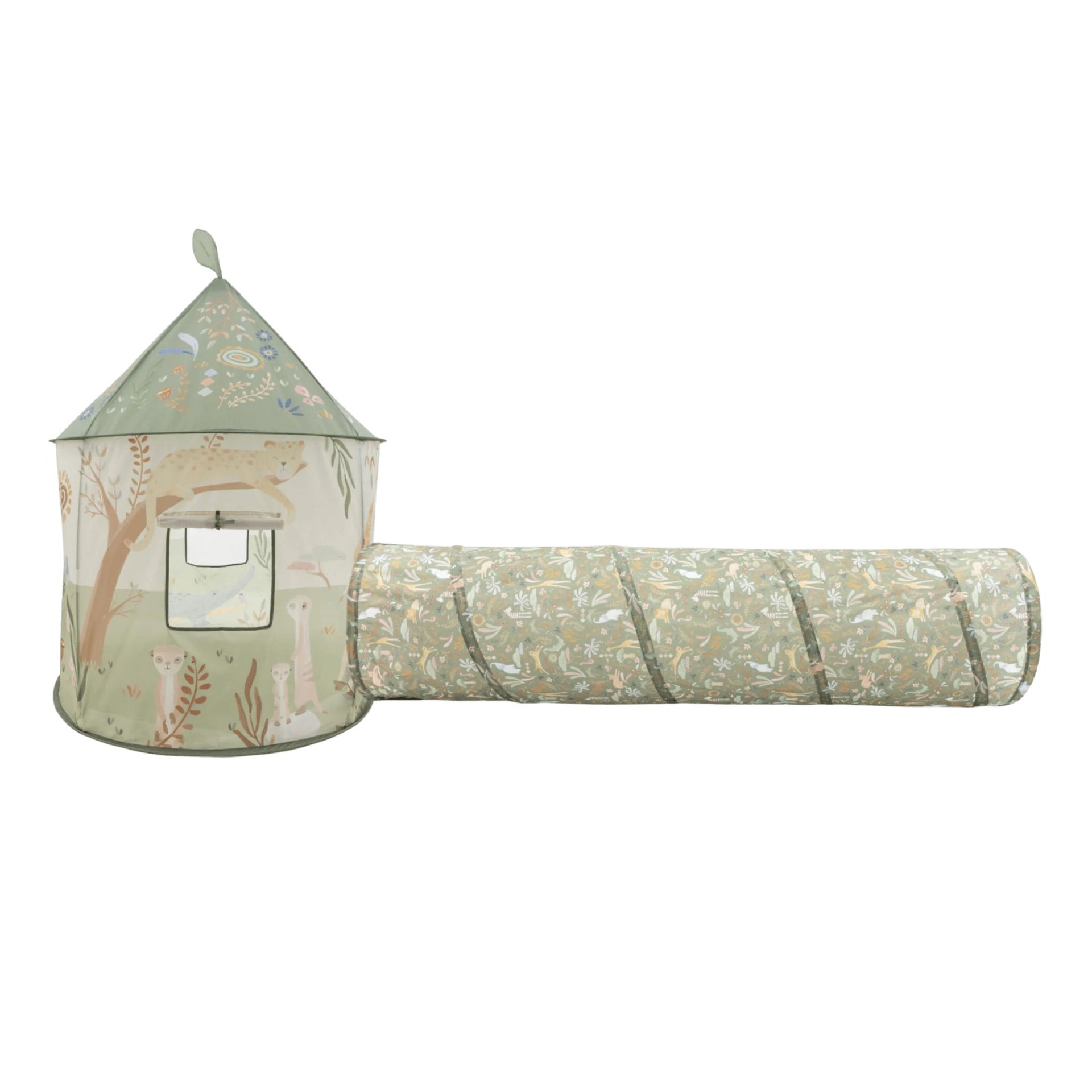Little Dutch Tent With Play Tunnel - Safari Friends